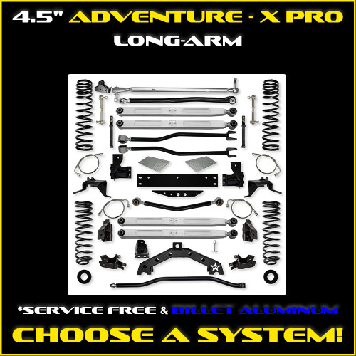 JK 4.5" Adventure - X PRO Long-Arm System