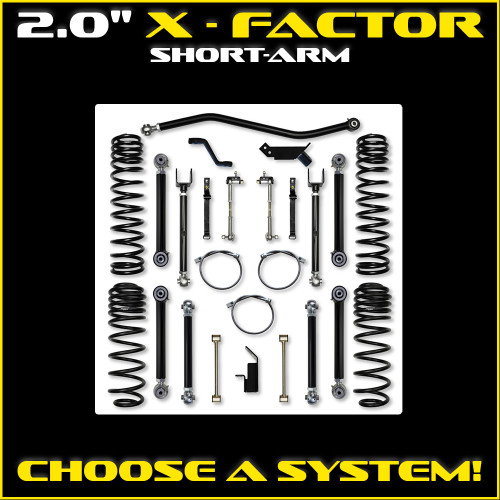 TJ 2.0" X-Factor Short-arm System