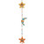 Hanging Moon and Stars String with Bell