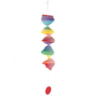 Rainbow Twister Hanging Windchime Decoration