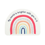 My World is Brighter Rainbow Coaster