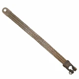Allis-Chalmers Battery Cable 14" Non-Insulated Ground Cable AB-1175D, a metallic ground cable with braided insulation and terminal fittings on each end.