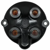 Allis-Chalmers Fairbanks Morse Magneto End Cap for FM Series, black metal component with four brown insulator sections for electrical connections.