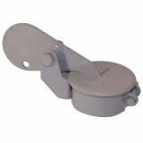 Allis-Chalmers Raincap 2 1/2" - 2 11/16" I.D., metallic raincap with mounting bracket and hinges.