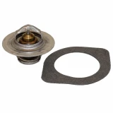 Allis-Chalmers Thermostat w/ Gasket for Ford Models, automotive radiator thermostat with gasket for engine cooling system repair.