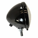 Allis-Chalmers 6 Volt Complete Headlight Assembly for Allis Chalmers and More, black compact LED headlight with mounting bolt and lens for vintage tractor lighting.