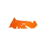 Allis-Chalmers Allis Chalmers D14 D15 Left Hand Side Panel, orange metal replacement part for tractor repair.