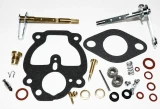 Allis-Chalmers Allis Chalmers B IB C RC Zenith Carburetor Repair Kit, includes black gaskets, metal screws, washers, and other small parts for carburetor maintenance.
