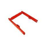 Allis-Chalmers Drawbar Guide Assembly WD WD45 WD45D, red metal tractor part used for coupling implements.