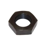 Allis-Chalmers Tractor Steering Wheel Nut, black metal hex nut with internal threading for steering wheel attachment.
