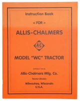 Allis-Chalmers Allis Chalmers WC 1935 Operators Manual, orange cover with black text and logo, instruction book for Model WC tractor.