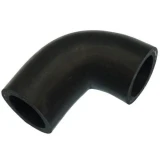 Black curved upper radiator hose for Allis-Chalmers farm tractors, part number 70231965.