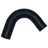 Black curved thermostat bypass hose for Allis-Chalmers D10, D12, D14, and D15 farm tractors.