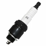 Allis-Chalmers WD45 Gas Spark Plug Set, Autolite 85, featuring a white ceramic insulator with black and metal components for engine ignition.