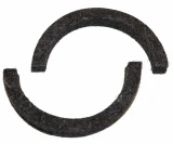 Allis-Chalmers 2-Piece Rear Crankshaft Main Seal, black gasket ring for Allis Chalmers 170 175 D17 tractor.