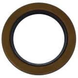 Close-up of a circular brown-and-black rear axle outboard bull gear seal for Allis-Chalmers D10, D12, D14, D15, WD, and WD45 farm tractors.