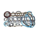 Complete engine gasket set for an Allis-Chalmers D19 tractor, with assorted gaskets, seals, and O-rings arranged on a white background.
