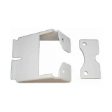 Allis-Chalmers D10 Series III farm tractor PTO guard shield, shown as a formed metal cover with a separate mounting plate.