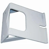 Gray metal PTO guard shield for Allis-Chalmers D10 Series II and D12 Series II farm tractors, with a large rectangular opening and a narrow side slot.