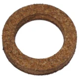 A brown, textured ring-shaped seal for the upper front tricycle spindle shaft on Allis-Chalmers B, IB, C, and CA farm tractors.