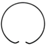 Black circular split lock ring for the headlight of late Allis-Chalmers D10, D12, D15, D17, and D19 farm tractors, shown on a white background.