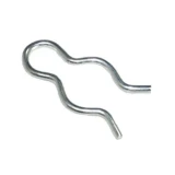 Silver wire brake band pivot pin retainer clip for Allis-Chalmers B, IB, and CA tractors.