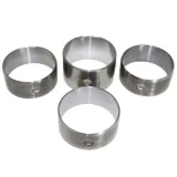 Set of four silver Allis-Chalmers camshaft bearing bushings for 180, 185, 190, 190XT, 200, 7000, 7010, 7020, and 8010 farm tractors.