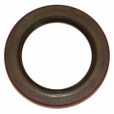 Circular Allis-Chalmers tractor axle seal, part 70271736, shown on a white background. The dark brown seal has a broad outer ring with a reddish edge and a recessed inner sealing lip.