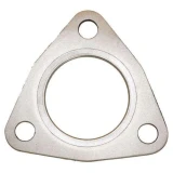 A gasket designed for Allis-Chalmers farm tractors, specifically for the vertical muffler pipe to manifold connection on models like 160 and 6040.