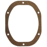 A brown gasket, shaped like an elongated oval with six small holes evenly spaced around the perimeter, designed for Allis-Chalmers WD and WD45 farm tractors.
