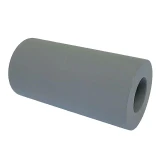 A cylindrical grey bushing with a hollow center, designed for Allis-Chalmers farm tractors. The product is identified as Upper Seat Spacer Pivot Bushing with the part number 70227915.