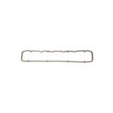 A valve cover gasket for Allis-Chalmers farm tractors, specifically for models 180, 185, 190, 190XT, 200, 7000, 7010, 7020, and 8010. The gasket is elongated and rectangular with multiple small holes along its length for bolts.