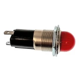 Allis-Chalmers Red Power Director Dash Oil Pressure Warning Light, a small automotive warning light with a red lens and metal mounting base.