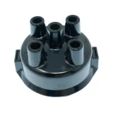 Allis-Chalmers Premium Distributor Cap 4 Cylinder, close-up view of black distributor cap designed for various tractors including Allis Chalmers, Avery, Case, Cockshutt, International/Farmall, John Deere, Massey Ferguson, Massey Harris, Minneapolis Moline, Oliver.