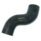 Allis-Chalmers 7580, 4W-220 Lower Radiator Hose, black rubber with part number 70253541V printed on it, curved automotive radiator hose for tractor cooling system.