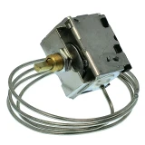 Allis-Chalmers Thermostat Switch for Allis-Chalmers 70272229, 71162474, with metal and brass components, for machinery temperature regulation.