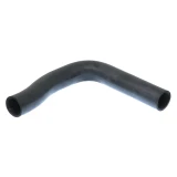 Allis-Chalmers 7000 Upper Radiator Hose 70260327, image of a black, curved radiator hose for tractor cooling system.