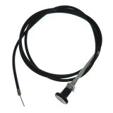 Allis-Chalmers Diesel Fuel Shut Off Cable, long black cable with metal connector and handle for precise fuel control.