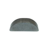 A semi-circular metal Woodruff key, designed for Allis-Chalmers CA, D10, D12 farm tractors, used for securing rotating parts to a shaft.