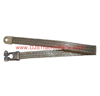 Allis-Chalmers Battery Cable 24" (Non-Insulated) - AB-403D, flexible braided metal battery cable for tractor battery connections.