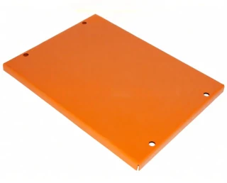 Allis-Chalmers Battery Box Lid Only, orange metal cover for battery compartment.