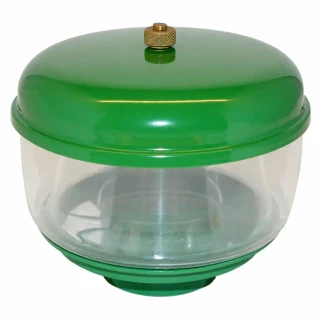 Allis-Chalmers Precleaner Kit JD-741D 1306480 249888 70249888, green and clear precleaner assembly for agricultural machinery.