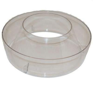 Allis-Chalmers 10-1/2 Pre-Cleaner Bowl 3-5/8" Tall, transparent plastic bowl with a circular shape and a central hollow section for agricultural equipment use.