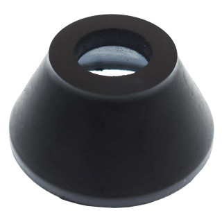 Allis Chalmers Tie Rod Boot, a black rubber component designed for Allis Chalmers B, IB, C, CA, D10, D12 tractor models, showcasing a conical shape with a circular opening at the top.