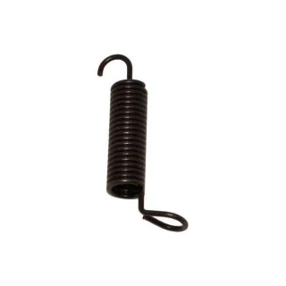 Allis-Chalmers Rear Brake Shoe Return Spring 70207320, black coiled spring with hooks on both ends for brake mechanism