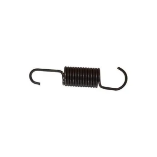 Allis-Chalmers Front Brake Spring 70232564, black coiled metal spring with hooks on both ends for tractor brake system.