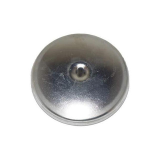Allis-Chalmers Fuel Cap for D21, 190, 190XT, 200, 210, 220 tractors, circular metal fuel cap with a central locking mechanism.