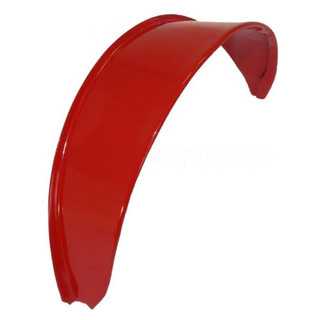 Allis-Chalmers Light Visor - MF-108D, red tractor light visor with curved protective cover.