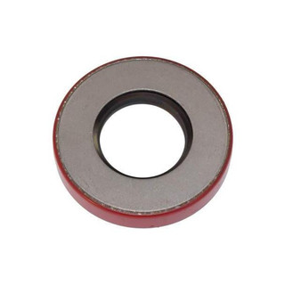 Allis-Chalmers Outer Upper Final Drive Shaft Oil Seal, automotive part for Allis-Chalmers equipment, round metal seal with a red outer edge and black inner ring.