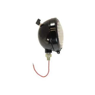 Allis-Chalmers 12V Sealed Beam Combo Tail Light Assembly, black round sealed beam tail light with wiring and mounting hardware.
